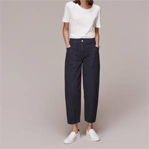 Whistles Tessa Black Casual Trousers